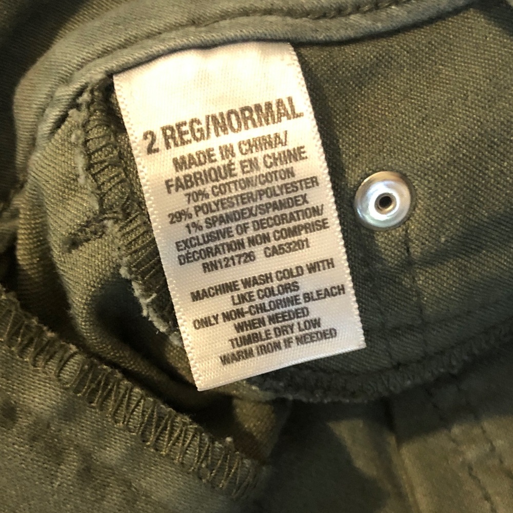 Aeropostale Olive Ankle Jeggings - Picture 3 of 6